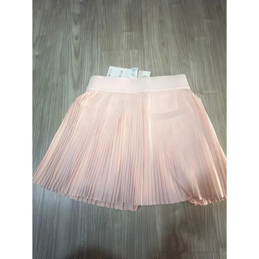 Women's Pink Pleated Tennis Skirt – High Waist Athletic Activewear